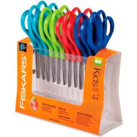 FISKARS Fiskars 95017197 Children's Safety Scissors, Blunt, 5 in. Length, 1-3/4 in. Cut, 12/Pack 95017197